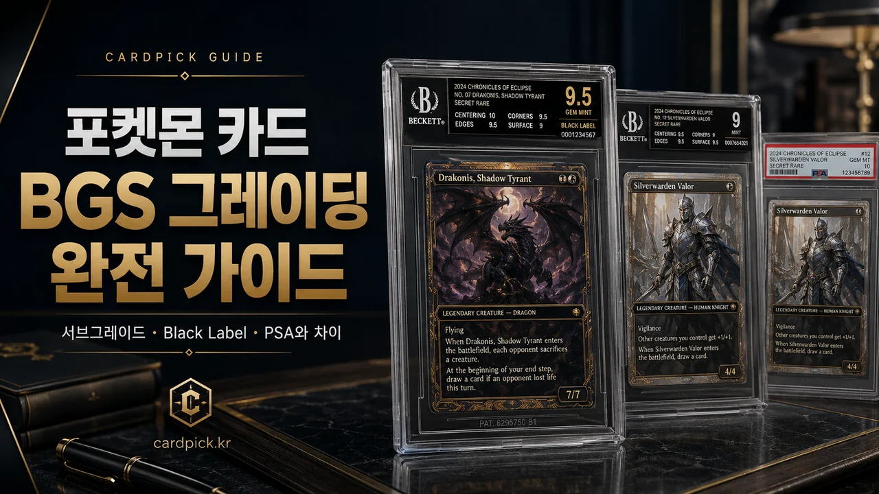 포켓몬 카드 BGS 그레이딩 완전 가이드 - 서브그레이드·Black Label·PSA와 차이