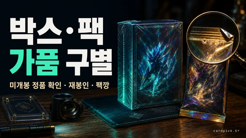 포켓몬 박스·팩 가품 위험도 체커